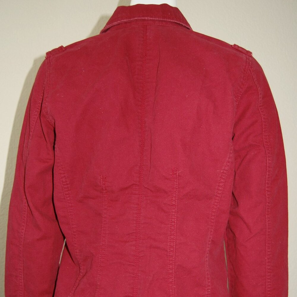 Old Navy Red Denim Blazer, Women Size L (39" Bust) - Picture 4 of 11